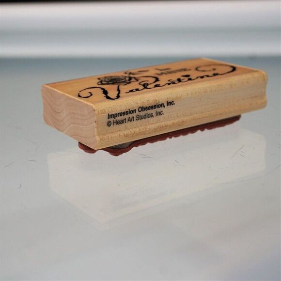 Be My Valentine Stamps New Valentine Heart Rubber Stamps Lot of 2 - Picture 5 of 8